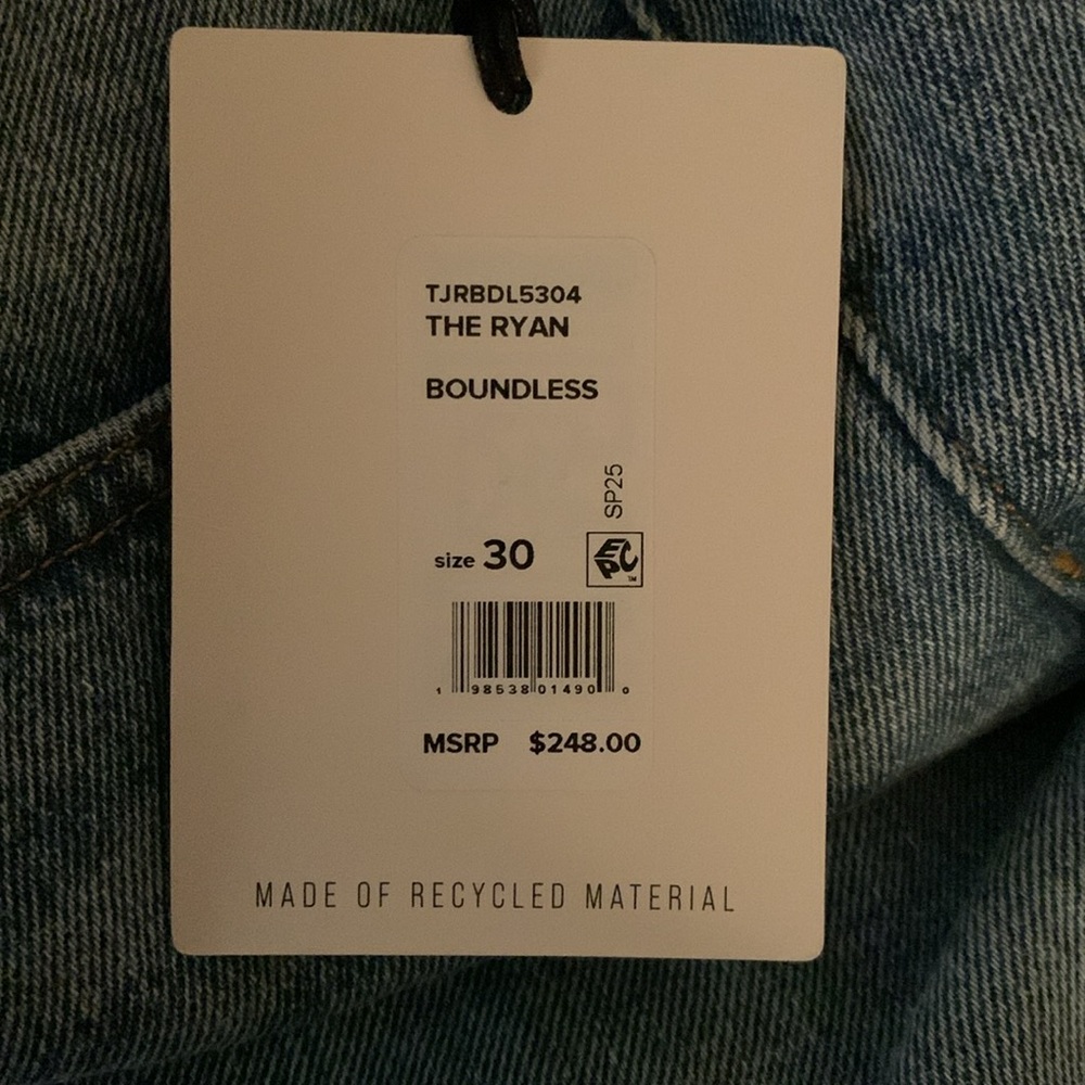 Joe's Jeans Blue Flare Wide Leg DenimThe Ryan Low Slung Baggy Jeans Size 30 -31 - Picture 11 of 15